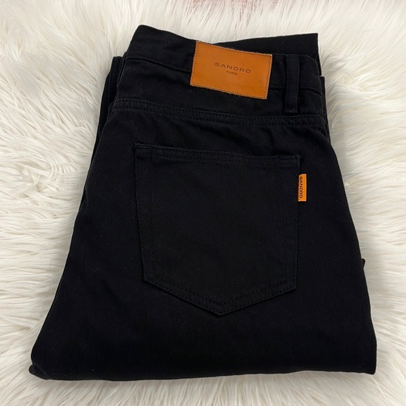 Sandro Slim Fit Button Up Black Jeans - Picture 8 of 14